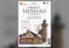 Manifesto del Messiah con Duomo di Desenzano e cori di Amberg