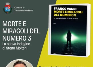 Franco Vanni a Toscolano Maderno: a Palazzo Benamati la presentazione di ‘Morte e miracoli del numero 3’ locandina franco vanni toscolano maderno