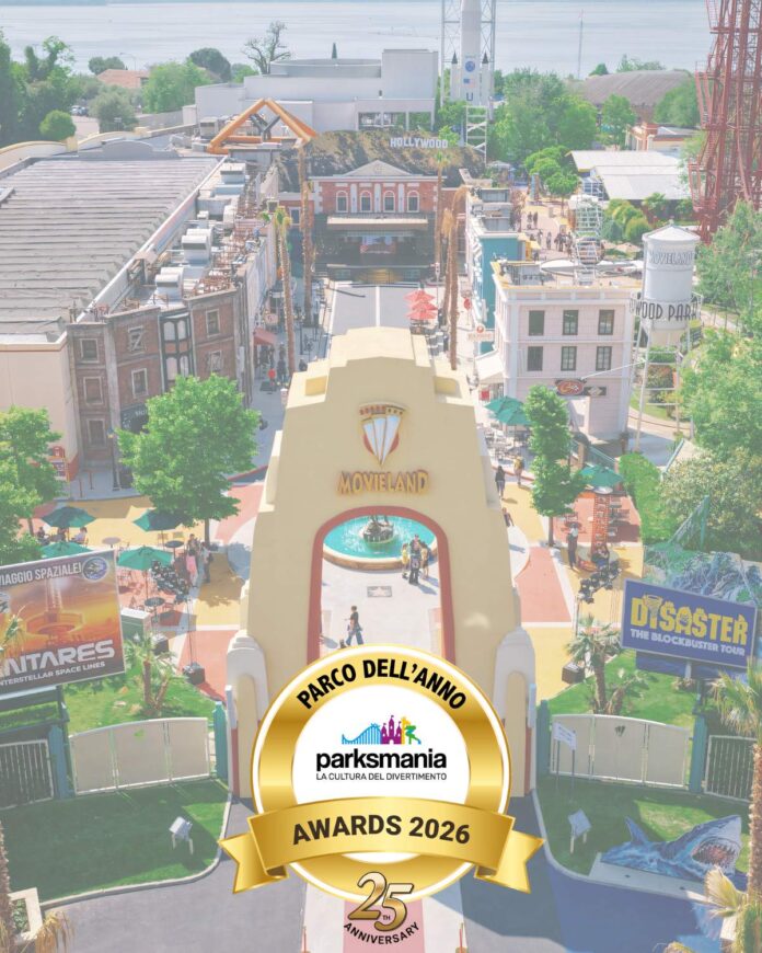 Immagine di Movieland Park di Lazise è Parco dell'anno 2026 ai Parksmania Awards