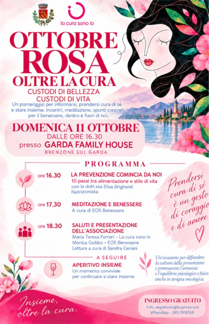 Immagine di Ottobre Rosa a Brenzone domenica 11 ottobre: iniziativa sulla prevenzione