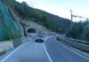 Strada della Maza ad Arco, tratto con galleria e traffico
