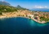La città sommersa di Benaco: la leggenda di Toscolano Maderno nata da una villa romana Veduta aerea della costa di Toscolano Maderno sul lago di Garda