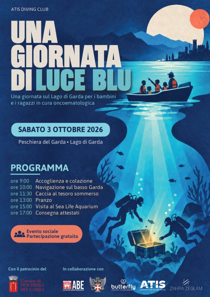 Una giornata di luce blu per i bambini di ABE a Peschiera del Garda